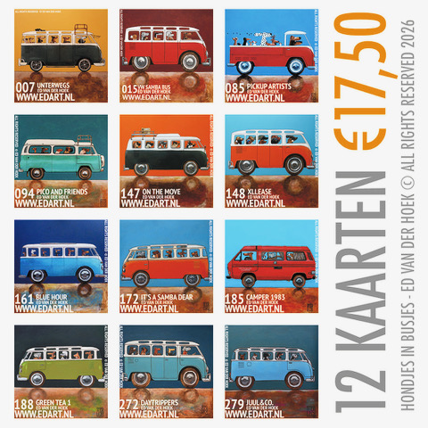 SET MET 12 BUSJES VAN ED`